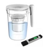 InvisiClean Filtered Water Pitcher with TDS Meter Included - Zero TDS Rated Filter