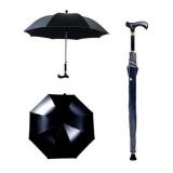 Multi-Function Walking Cane Umbrella, Lightweight Wear-Resistant Aluminum Straight Rod, Non-Slip Climbing Tourism Long Handle Crutch