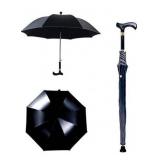 Multi-Function Walking Cane Umbrella, Lightweight Wear-Resistant Aluminum Straight Rod, Non-Slip Climbing Tourism Long Handle Crutch