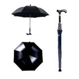 Multi-Function Walking Cane Umbrella, Lightweight Wear-Resistant Aluminum Straight Rod, Non-Slip Climbing Tourism Long Handle Crutch