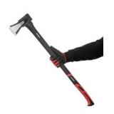 INTERTOOL 36-Inch Wood Splitting Maul | Heavy Duty Axe for Firewood Logs | Shock Absorbing Fiberglass Handle
