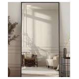 Full Length Mirror, 68x3.5x25\" Floor Mirror with Stand, Hanging Mounted Mirrors for Bedroom