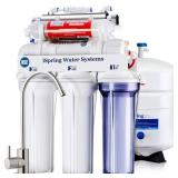 iSpring Water Systems  LLC iSpring NSF Certified Under Sink 7-Stage Reverse Osmosis Drinking Water Filtration System with Alkaline and UV Filter -