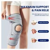 Galvaran Knee Brace for Meniscus Tear:Adjustable Knee Support for Maximum Knee Pain,Side Stabilizers for Injury or Surgery Recovery - Men and Women