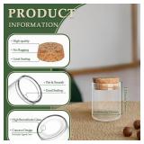 JIUYUE mini Bottles with Corks,Glass Bottle,Glass Bottle with Cork,Mini Glass Bottles,Test Tube Jars.(0.17 Oz,10 Pcs)