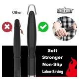 GRILLART Grill Brush and Scraper, Extra Strong BBQ Cleaner Accessories, Safe Wire Bristles Barbecue Triple Scrubbers Cleaning Brush for Gas/Charcoal Grilling Grates, Wizard Tool BR-8115