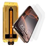 Esanik 2 Pack Matte Glass Screen Protector for iPhone 16 Pro, [Auto-alignment, auto-dust removal], Anti-Glare & Anti-Fingerprint,Anti-Reflection,Bubble Free, Smooth as Silk, 9H Glass Screen Cover