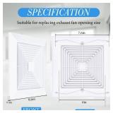 Baquler 1 Pcs Exhaust Bathroom Fan Cover 9.6 x 9.6