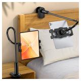 Tablet Stand, Kindle Holder for Reading in Bed, [Flexible Long Arm Gooseneck] [Anti-Slip] [Hands Free]Phone Holder for Bed Desk, i pad Stand for Fire/i pad/iPhone/Switch/Tablet Devices (4.7