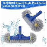 POOLAZA Pool Brush with Round Ends, 12.5