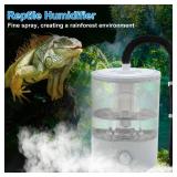 CAPASTEC Reptile Fogger, 4L Top Fill Adjustable Mister Tank, Reptile Humidifier for Terrariums and Paludarium, Enhances Humidity Control, White, 1 Set