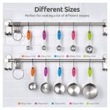 Measuring Cups : U-Taste 18/8 Stainless Steel Measuring Cups and Spoons Set of 10 Piece, Upgraded Thickness Handle (Multicolors)