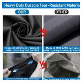 Griddle Cover for Blackstone 28in ProSeries Grill,Rip-Proof Upgraded Heavy Duty Material 60in Culinary Griddle Cover,Waterproof UV & Fade Resistant Flat Top Gas Grill Cover with Strap and Two Zippers