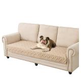 Ameritex Pet Bed Cover Dog Bed Blanket for Sofa and Furniture Waterproof New Pattern Design (30x70 Inch, Beige)