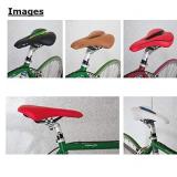 GORIX Bike Saddle Seat Comfortable Cushion with Rail Mountain Road Bicycle for Men and Women (GX-C19) (All White)
