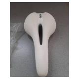 GORIX Bike Saddle Seat Comfortable Cushion with Rail Mountain Road Bicycle for Men and Women (GX-C19) (All White)
