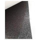 Eight Sheets Black Glitter Cardstock