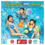 6 Pcs Reusable Water Balloons, Pool Beach Water Toys for Boys and Girls, Summer Toys for Kids Ages 3-12, Magnetic Water Ball for Outdoor Activities