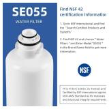 11032531 Refrigerator Water Filter Replacement For Bosch Ultra-Clarity Pro BORPLFTR50 BORPLFTR55 12033030, Fit Thermador B36CD50SNS B36CT80SNS Ra450022, Replfltr55, 3 Pack
