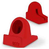 Orzly Elegant Apple Watch Charger Stand Apple Watch for All Series Ultra 49mm 2025 Series 10 46/42mm 9/8/7 45/ 41mm SE2/SE/6/5/4 44/40mm 3/2/1 42/38mm Durable TPU - Gift Boxed - Red