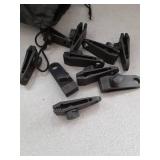 Tarp Clips Heavy Duty Lock Grip, 10 Pcs Tarp Clamps, Pool Cover Clips, Shark Tent Fasteners Holder for Camping, Awnings, Car/Pool/Boat Cover (10Clips+1Bag)