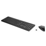 HP Wireless Keyboard and Mouse Combo - Full Size Membrane Chiclet Style Keyboard, 3-Zone Layout, 2.4GHz Wireless Connection, Compatible with PC, Mac