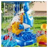 NIPLOOOW Water Table for Toddlers 3-5, 3-Tier Kids Sand Water Table, Sand and WaterActivity Sensory Tables Summer Outdoor Toys Beach Toys for Outside Backyard for Kids Toddlers Age 3 4 5 6 7 8