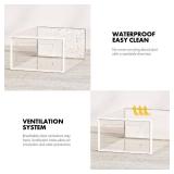 SEE SPRING 12 Pack Shoe Storage Box, Clear Plastic Stackable Shoe Organizer for Closet, Space Saving Foldable Shoe Rack Sneaker Container Bin Holder