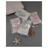 12 Pieces Shell Pearl Starfish Hair Clip Set, Catcan Seashell Hair Clips Starfish Alligator Clips for Women Headwear Styling Tools Accessories (classic style)