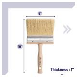 Bates- Deck Stain Brush, 5 Inch, Wooden Handle, Wood Stain Brushes for Wood