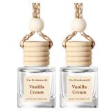 ONLY ONE HoogaLife Car Air Freshener Diffuser 1 Pack Hanging Air Freshener Diffuser - Vanilla Cream Fragrance Oil Air D iffuser for Car, 45+ days Long Lasting Fragrance Made in USA C ar Air Fresheners