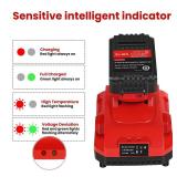 Rapid Battery Charger Station for Milwaukee M18 Charger Compatible with Milwaukee 18V Lithium Battery