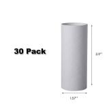 30 Pack Craft Rolls - Thick Cardboard Tubes for Crafts - Round Cardboard Tubes - Craft Tubes - Craft Round Tubes - Paper Tube for Arts & Crafts - 1.57 x 3.9 Inches - White