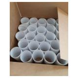 30 Pack Craft Rolls - Thick Cardboard Tubes for Crafts - Round Cardboard Tubes - Craft Tubes - Craft Round Tubes - Paper Tube for Arts & Crafts - 1.57 x 3.9 Inches - White