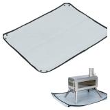 FireHiking Grill Mat for Deck Fire Pit Mat Heat Resistant Fireproof Mat 23\" x 29\" Fireplace Grass Patio Protector