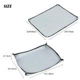 FireHiking Grill Mat for Deck Fire Pit Mat Heat Resistant Fireproof Mat 23\" x 29\" Fireplace Grass Patio Protector