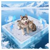 Velvopet Dog Cooling Mat, Cooling Mat for Dogs, Breathable Dog Bed with Non-Slip Design, Portable & Washable Pet Pad for Indoor, Outdoor, Crate, Summer Cat Bed, Cool Pet Pad, Gel-Free, 21\"x27\"