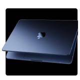 Soonjet Compatible for MacBook Air 13.6 inch Case M4 M3 M2 2025 2024-2022 Release Model A3240 A3113 A2681, Sturdy Protective Hard Shell Case Cover for MacBook Air M2 13 inch - Midnight Clear