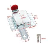2 Pieces Heavy Duty Inside Deadlock, Galvanized Steel Garage Door Slide Lock for Most Garage Doors, Locking Sliding Latch for Manual Open