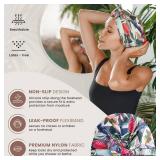 Reusable Shower Cap for Women Reusable Waterproof â Leakproof, Nonslip Hair Cap for Shower Flexiband â Soft, Breathable, Durable Motherâs Day Shower Caps by SMPL OBJECTS