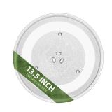 13.5\" Microwave Glass Turntable Plate Compatible with 5304509621 Frigidaire microwave plate WB39X10032 GE microwave plate replacement JVM3106 WB49X10002 13 1/2\" Samsung Microwave Plate DE74-20016A