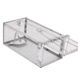 Kensizer Animal Humane Live Cage Trap That Work for Rat Mouse Chipmunk Mice Voles Hamsters and Other Small Rodents, Trampa para Ratones, Catch and Release 1Pack Medium 12\" L x 6.5\" W x 5\" H