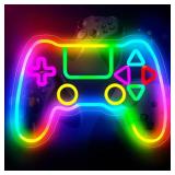 Gamer Neon Sign, LED Game Controller Gamepad Gaming Neon Light Sign for Gamer Room Wall Decor, Scrolling Color Changing Flashing Modes, Video Game Gifts for Teens, Boys, Kids, RGB