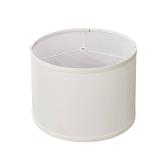 Thuipwroen Drum Lamp Shade White Lamp Shade 1 Pick, 12.5x12.5x9.5 inch Natural Linen Hand Crafted Lamp shade Large