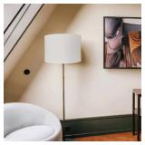 Thuipwroen Drum Lamp Shade White Lamp Shade 1 Pick, 12.5x12.5x9.5 inch Natural Linen Hand Crafted Lamp shade Large