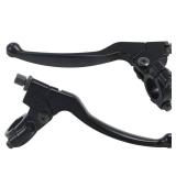 Stylemafia Left Right 7/8\" 22mm Clutch Brake Handle Levers Perch Compatible with Honda XR80 XR100 CRF70 CRF80 CRF100 Pit Dirt Motor Bike Motocross