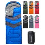 MalloMe Sleeping Bags for Adults Cold Weather & Warm - Backpacking Camping Sleeping Bag for Kids 10-12, Girls, Boys - Lightweight Compact Camping Essentials Gear Accessories Hiking Sleep Must Haves