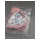 ADOGGYGO Dog Birthday Party Supplies, Pink Girl Puppy Birthday Bandana Hat Numbers Bow Set for Small Dogs Pets (Small)
