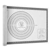 Non Stick Silicone Pastry Mat,Silicone Dough Rolling Mat Baking Mats Silicone for Baking Sheets Large Silicone Mat for Baking Fondant Pie Crust Pizza and Cookies Mat Heavty Duty Kitchen Counter Mat