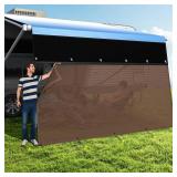 RV Awning Sun Shade Screen with Zipper, Upgrade 600D Oxford Top + 8.11oz Denser Mesh Bottom, 95% UV Protection, Easy Install Sunscreen Shade Complete Kits for Trailer Awning 9
